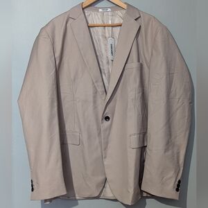 Coofandy‎ Blazer Sport Coat Blazer Khaki Men's XXL Coastal Chic Resortwear